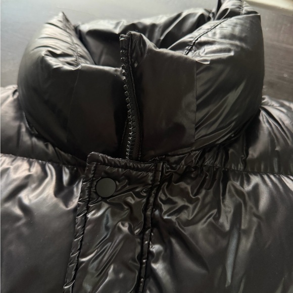 TNA Shiny Black Puffer Vest - Picture 5 of 6